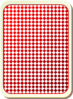 Red Checkerboard Card Back Clip Art